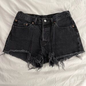Levi's Black Jean Shorts